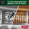 image:imageDrawer Organizer for Kitchen Organization  Expandable Bamboo Silverware Drawer Organizer with Removable Knife Block Bamboo Cutlery NonSlip Utensil Organizer with 7Slot Knife Storage for FlatwareNatural