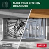 image:imageDrawer Organizer for Kitchen Organization  Expandable Bamboo Silverware Drawer Organizer with Removable Knife Block Bamboo Cutlery NonSlip Utensil Organizer with 7Slot Knife Storage for FlatwareGray