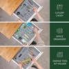 image:imageDrawer Organizer for Kitchen Organization  Expandable Bamboo Silverware Drawer Organizer with Removable Knife Block Bamboo Cutlery NonSlip Utensil Organizer with 7Slot Knife Storage for FlatwareGray