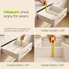 image:imageDrawer Organizer for Kitchen Organization  Expandable Bamboo Silverware Drawer Organizer with Removable Knife Block Bamboo Cutlery NonSlip Utensil Organizer with 7Slot Knife Storage for FlatwareNatural