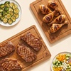 image:imageROYAL CRAFT WOOD Wooden Cutting Boards for Kitchen Meal Prep amp Serving  Bamboo Non Toxic Cutting Board Set with Deep Juice Groove Side Handles  Charcuterie amp Chopping Butcher Block for Meat 2 PcsBrown