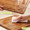 image:imageROYAL CRAFT WOOD Wooden Cutting Boards for Kitchen Meal Prep amp Serving  Bamboo Non Toxic Cutting Board Set with Deep Juice Groove Side Handles  Charcuterie amp Chopping Butcher Block for Meat 2 PcsBrown