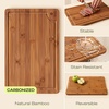 image:imageROYAL CRAFT WOOD Wooden Cutting Boards for Kitchen Meal Prep amp Serving  Bamboo Non Toxic Cutting Board Set with Deep Juice Groove Side Handles  Charcuterie amp Chopping Butcher Block for Meat 2 PcsBrown