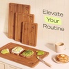 image:imageROYAL CRAFT WOOD Wooden Cutting Boards for Kitchen Meal Prep amp Serving  Bamboo Non Toxic Cutting Board Set with Deep Juice Groove Side Handles  Charcuterie amp Chopping Butcher Block for Meat 2 PcsBrown