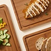 image:imageROYAL CRAFT WOOD Wooden Cutting Boards for Kitchen Meal Prep amp Serving  Bamboo Non Toxic Cutting Board Set with Deep Juice Groove Side Handles  Charcuterie amp Chopping Butcher Block for Meat 2 PcsCarbonized