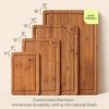image:imageROYAL CRAFT WOOD Wooden Cutting Boards for Kitchen Meal Prep amp Serving  Bamboo Non Toxic Cutting Board Set with Deep Juice Groove Side Handles  Charcuterie amp Chopping Butcher Block for Meat 2 PcsBrown