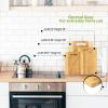 imageUtopia Kitchen 3 Piece Bamboo Cutting Boards with Juice Grooves  BPA Free  Ecofriendly  Natural Organic Bamboo Chopping Boards for Vegetables Meat and Cheese Pack Of 5