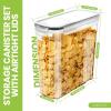 imageUtopia Kitchen Cereal Containers Storage  Liter Airtight Food Storage Containers ampamp Cereal Dispenser For Pantry Organization And Storage Clear 4 Liter Pack of 4Clear