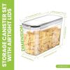 imageUtopia Kitchen Cereal Containers Storage  Liter Airtight Food Storage Containers ampamp Cereal Dispenser For Pantry Organization And Storage Clear 4 Liter Pack of 4Clear