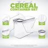 imageUtopia Kitchen Cereal Containers Storage  Liter Airtight Food Storage Containers ampamp Cereal Dispenser For Pantry Organization And Storage Clear 4 Liter Pack of 4Clear