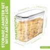 imageUtopia Kitchen Cereal Containers Storage  Liter Airtight Food Storage Containers ampamp Cereal Dispenser For Pantry Organization And Storage Clear 4 Liter Pack of 4Clear