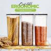 imageUtopia Kitchen Cereal Containers Storage  Liter Airtight Food Storage Containers ampamp Cereal Dispenser For Pantry Organization And Storage Clear 4 Liter Pack of 4Clear