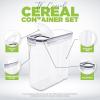 imageUtopia Kitchen Cereal Containers Storage  Liter Airtight Food Storage Containers ampamp Cereal Dispenser For Pantry Organization And Storage Clear 4 Liter Pack of 4Clear