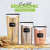 imageUtopia Kitchen Cereal Containers Storage  Liter Airtight Food Storage Containers ampamp Cereal Dispenser For Pantry Organization And Storage Clear 4 Liter Pack of 4Clear