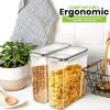 imageUtopia Kitchen Cereal Containers Storage  Liter Airtight Food Storage Containers ampamp Cereal Dispenser For Pantry Organization And Storage Clear 4 Liter Pack of 4Clear
