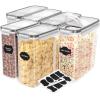 imageUtopia Kitchen Cereal Containers Storage  Liter Airtight Food Storage Containers ampamp Cereal Dispenser For Pantry Organization And Storage Clear 4 Liter Pack of 4Clear