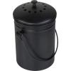 imageUtopia Kitchen Compost Bin for Kitchen Countertop  13 Gallon Compost Bucket for Kitchen with Lid  Includes 1 Spare Charcoal Filter Silver Bundle Pack of 6Black