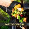 imageUtopia Kitchen Compost Bin for Kitchen Countertop  13 Gallon Compost Bucket for Kitchen with Lid  Includes 1 Spare Charcoal Filter Silver Bundle Pack of 6Black