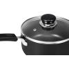 imageUtopia Kitchen Nonstick Saucepan 2 Quarts with Detachable handle ampamp Glass Lid Induction Compatible StayCool Handle Multipurpose Use for Kitchen or Restaurant Grey  Black Pack of 6