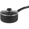 imageUtopia Kitchen Nonstick Saucepan 2 Quarts with Detachable handle ampamp Glass Lid Induction Compatible StayCool Handle Multipurpose Use for Kitchen or Restaurant Grey  Black Pack of 6