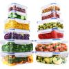 imageUtopia Kitchen Plastic Food Storage Container Set with Airtight Lids  Pack of 24 12 Containers ampamp 12 Snap Lids Reusable ampamp Leftover Food Lunch Boxes  Leak Proof Freezer ampamp Microwave SafeBlue