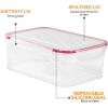 imageUtopia Kitchen Plastic Food Storage Container Set with Airtight Lids  Pack of 24 12 Containers ampamp 12 Snap Lids Reusable ampamp Leftover Food Lunch Boxes  Leak Proof Freezer ampamp Microwave SafeRed