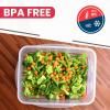 imageUtopia Kitchen Plastic Food Storage Container Set with Airtight Lids  Pack of 24 12 Containers ampamp 12 Snap Lids Reusable ampamp Leftover Food Lunch Boxes  Leak Proof Freezer ampamp Microwave SafeRed