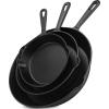 imageUtopia Kitchen PreSeasoned Cast Iron Skillet Set 3Piece  6 Inch 8 Inch and 10 Inch Bulk Pack of 4