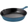 imageUtopia Kitchen Saute Fry Pan  Chefs Pan PreSeasoned Cast Iron Skillet  Frying Pan 12 Inch  Safe Grill Cookware for indoor ampamp Outdoor Use  Cast Iron Pan Black  Pack of 4Teal