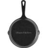 imageUtopia Kitchen Saute Fry Pan  Chefs Pan PreSeasoned Cast Iron Skillet  Frying Pan 12 Inch  Safe Grill Cookware for indoor ampamp Outdoor Use  Cast Iron Pan Black  Pack of 4Black