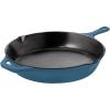 imageUtopia Kitchen Saute Fry Pan  Chefs Pan PreSeasoned Cast Iron Skillet  Frying Pan 12 Inch  Safe Grill Cookware for indoor ampamp Outdoor Use  Cast Iron Pan Black  Pack of 4Teal