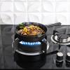 imageUtopia Kitchen Saute Fry Pan  Chefs Pan PreSeasoned Cast Iron Skillet  Frying Pan 12 Inch  Safe Grill Cookware for indoor ampamp Outdoor Use  Cast Iron Pan Black  Pack of 4Black