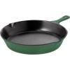 imageUtopia Kitchen Saute Fry Pan  Chefs Pan PreSeasoned Cast Iron Skillet  Frying Pan 12 Inch  Safe Grill Cookware for indoor ampamp Outdoor Use  Cast Iron Pan Black  Pack of 4Green