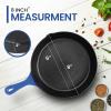 imageUtopia Kitchen Saute Fry Pan  Chefs Pan PreSeasoned Cast Iron Skillet  Frying Pan 12 Inch  Safe Grill Cookware for indoor ampamp Outdoor Use  Cast Iron Pan Black  Pack of 4Blue