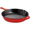 imageUtopia Kitchen Saute Fry Pan  Chefs Pan PreSeasoned Cast Iron Skillet  Frying Pan 12 Inch  Safe Grill Cookware for indoor ampamp Outdoor Use  Cast Iron Pan Black  Pack of 4Red