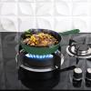 imageUtopia Kitchen Saute Fry Pan  Chefs Pan PreSeasoned Cast Iron Skillet  Frying Pan 12 Inch  Safe Grill Cookware for indoor ampamp Outdoor Use  Cast Iron Pan Black  Pack of 4Green
