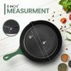 imageUtopia Kitchen Saute Fry Pan  Chefs Pan PreSeasoned Cast Iron Skillet  Frying Pan 12 Inch  Safe Grill Cookware for indoor ampamp Outdoor Use  Cast Iron Pan Black  Pack of 4Green