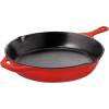 imageUtopia Kitchen Saute Fry Pan  Chefs Pan PreSeasoned Cast Iron Skillet  Frying Pan 12 Inch  Safe Grill Cookware for indoor ampamp Outdoor Use  Cast Iron Pan Black  Pack of 4Red
