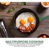imageUtopia Kitchen Saute Fry Pan  Chefs Pan PreSeasoned Cast Iron Skillet  Frying Pan 12 Inch  Safe Grill Cookware for indoor ampamp Outdoor Use  Cast Iron Pan Black  Pack of 4Green