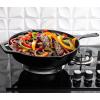 imageUtopia Kitchen Saute Fry Pan  Chefs Pan PreSeasoned Cast Iron Skillet  Frying Pan 12 Inch  Safe Grill Cookware for indoor ampamp Outdoor Use  Cast Iron Pan Black  Pack of 4Black