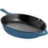 imageUtopia Kitchen Saute Fry Pan  Chefs Pan PreSeasoned Cast Iron Skillet  Frying Pan 12 Inch  Safe Grill Cookware for indoor ampamp Outdoor Use  Cast Iron Pan Black  Pack of 4Teal