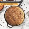 imageUtopia Kitchen Saute Fry Pan  Chefs Pan PreSeasoned Cast Iron Skillet  Frying Pan 12 Inch  Safe Grill Cookware for indoor ampamp Outdoor Use  Cast Iron Pan Black  Pack of 4Black