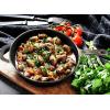 imageUtopia Kitchen Saute Fry Pan  Chefs Pan PreSeasoned Cast Iron Skillet  Frying Pan 12 Inch  Safe Grill Cookware for indoor ampamp Outdoor Use  Cast Iron Pan Black  Pack of 4Black