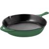 imageUtopia Kitchen Saute Fry Pan  Chefs Pan PreSeasoned Cast Iron Skillet  Frying Pan 12 Inch  Safe Grill Cookware for indoor ampamp Outdoor Use  Cast Iron Pan Black  Pack of 4Green