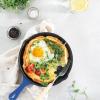 imageUtopia Kitchen Saute Fry Pan  Chefs Pan PreSeasoned Cast Iron Skillet  Frying Pan 12 Inch  Safe Grill Cookware for indoor ampamp Outdoor Use  Cast Iron Pan Black  Pack of 4Blue
