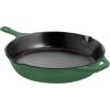 imageUtopia Kitchen Saute Fry Pan  Chefs Pan PreSeasoned Cast Iron Skillet  Frying Pan 12 Inch  Safe Grill Cookware for indoor ampamp Outdoor Use  Cast Iron Pan Black  Pack of 4Green
