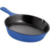 imageUtopia Kitchen Saute Fry Pan  Chefs Pan PreSeasoned Cast Iron Skillet  Frying Pan 12 Inch  Safe Grill Cookware for indoor ampamp Outdoor Use  Cast Iron Pan Black  Pack of 4Blue