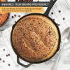 imageUtopia Kitchen Saute Fry Pan  Chefs Pan PreSeasoned Cast Iron Skillet  Frying Pan 12 Inch  Safe Grill Cookware for indoor ampamp Outdoor Use  Cast Iron Pan Black  Pack of 4Black