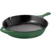 imageUtopia Kitchen Saute Fry Pan  Chefs Pan PreSeasoned Cast Iron Skillet  Frying Pan 12 Inch  Safe Grill Cookware for indoor ampamp Outdoor Use  Cast Iron Pan Black  Pack of 4Green