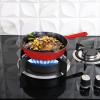 imageUtopia Kitchen Saute Fry Pan  Chefs Pan PreSeasoned Cast Iron Skillet  Frying Pan 12 Inch  Safe Grill Cookware for indoor ampamp Outdoor Use  Cast Iron Pan Black  Pack of 4Red
